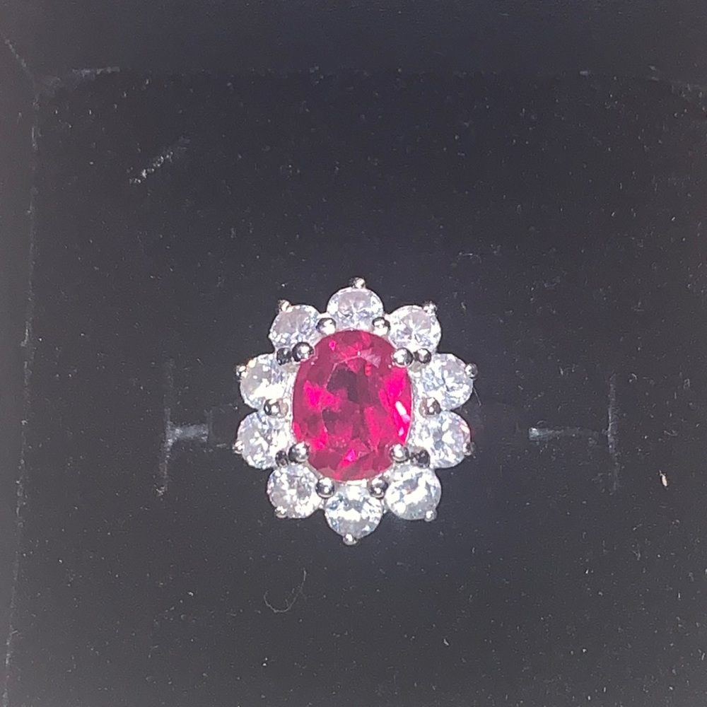 Gorgeous simulated Ruby. I’ve retired and need to clear out my jewelry armoire.